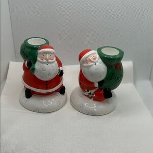 Michele Festive Ceramic Candle Holders